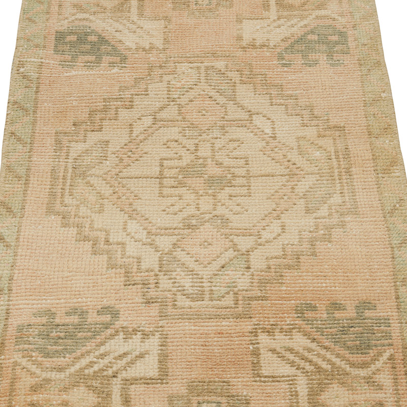 Alfombra Vintage Turca Anudada a Mano - 47 cm x 96 cm - K0085767