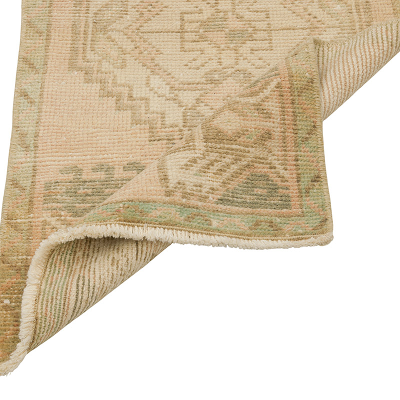 Alfombra Vintage Turca Anudada a Mano - 47 cm x 96 cm - K0085767