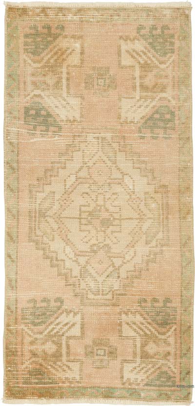 Alfombra Vintage Turca Anudada a Mano - 47 cm x 96 cm