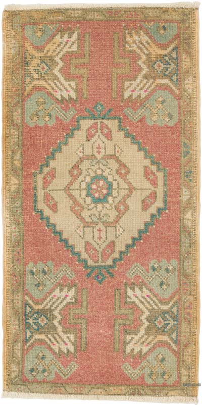 El Dokuma Vintage Halı - 50 cm x 95 cm