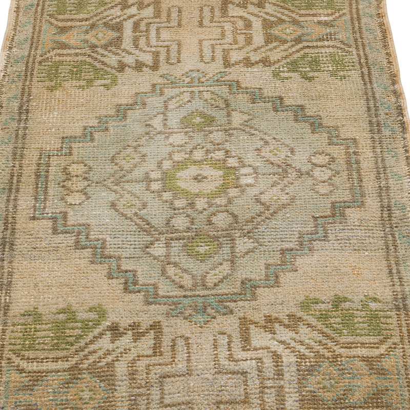 El Dokuma Vintage Halı - 53 cm x 91 cm - K0085771