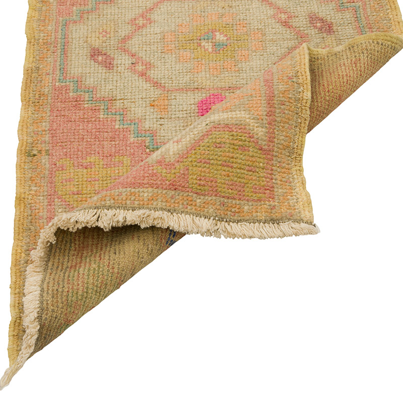 Alfombra Vintage Turca Anudada a Mano - 50 cm x 101 cm - K0085772