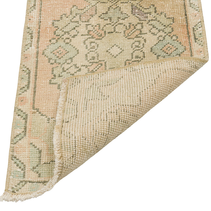 El Dokuma Vintage Halı - 41 cm x 80 cm - K0085775