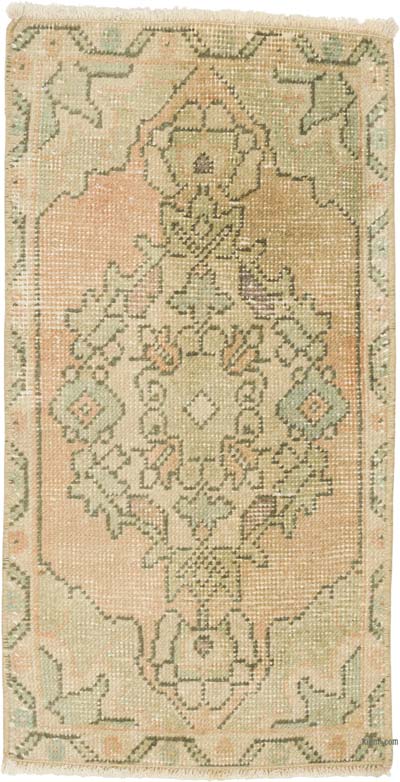 Vintage Turkish Hand-Knotted Rug - 1' 4" x 2' 7" (16" x 31")