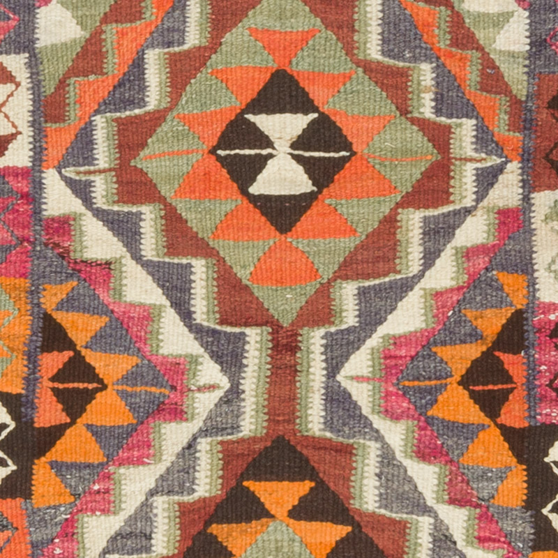 Corredor Vintage Herki Kilim - 92 cm x 330 cm - K0085777