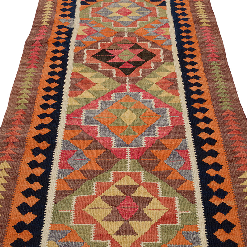 Corredor Vintage Herki Kilim - 100 cm x 326 cm - K0085778