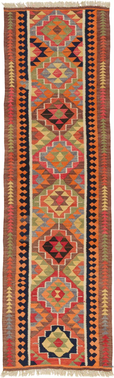 Corredor Vintage Herki Kilim - 100 cm x 326 cm