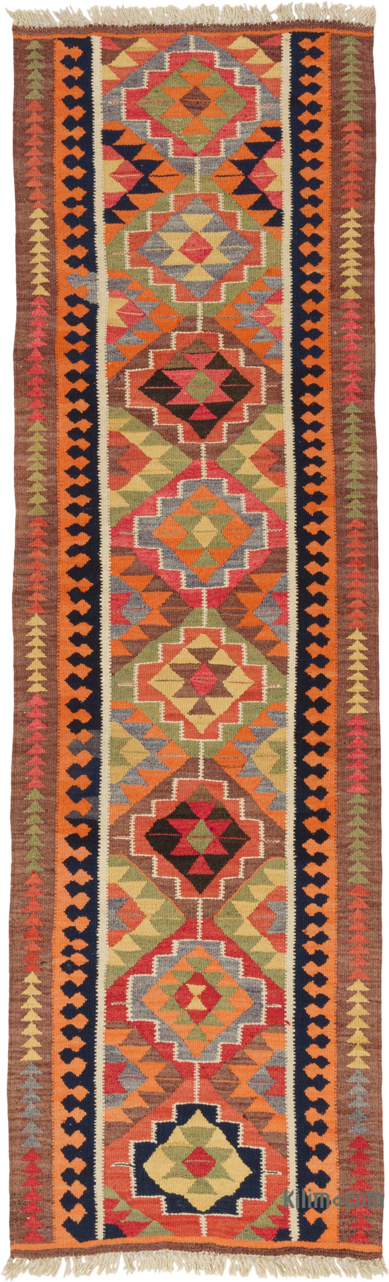Corredor Vintage Herki Kilim - 100 cm x 326 cm - K0085778