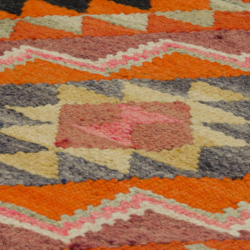 Vintage Herki Kilim Yolluk - 95 cm x 343 cm - K0085779