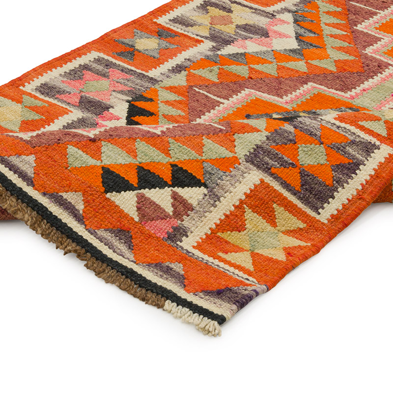 Vintage Herki Kilim Yolluk - 95 cm x 343 cm - K0085779