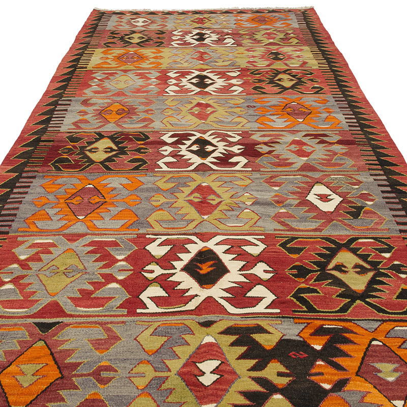 Alfombra Konya Kilim Vintage - 157 cm x 360 cm - K0085789