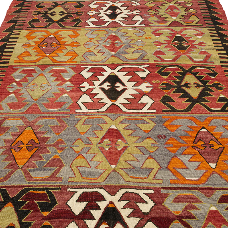 Alfombra Konya Kilim Vintage - 157 cm x 360 cm - K0085789