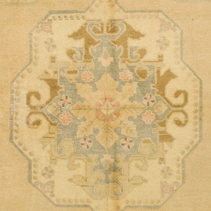 Alfombra Vintage Turca Anudada a Mano - 143 cm x 251 cm - K0085790
