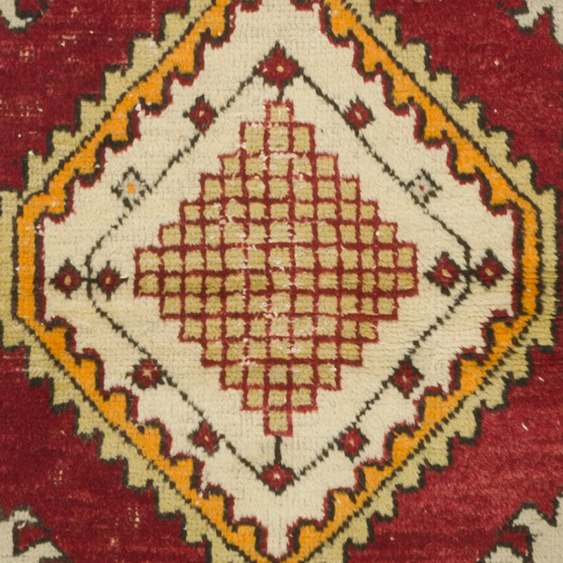 Alfombra Vintage Turca Anudada a Mano - 75 cm x 145 cm - K0085791