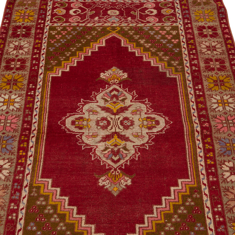 Alfombra Vintage Turca Anudada a Mano - 98 cm x 162 cm - K0085795