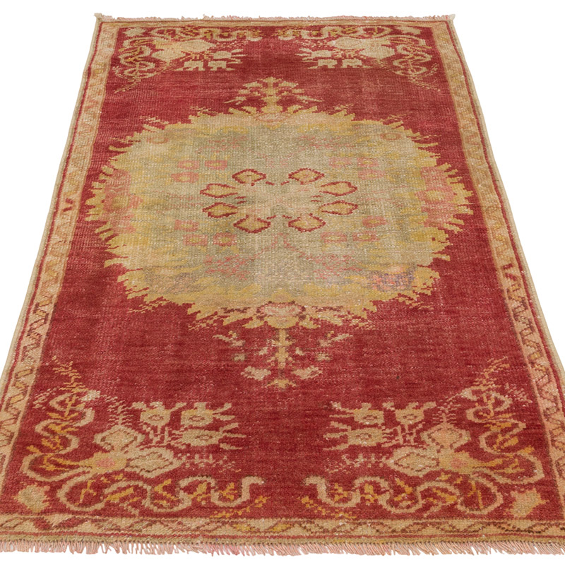 Vintage Turkish Hand-Knotted Rug - 2' 5" x 4' 9" (29" x 57") - K0085796