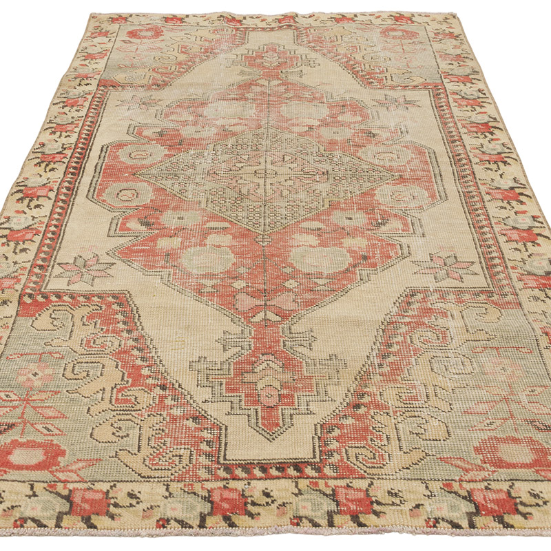 El Dokuma Vintage Halı - 118 cm x 213 cm - K0085797
