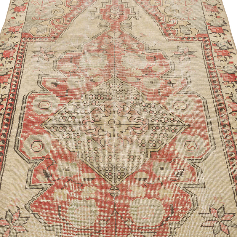 El Dokuma Vintage Halı - 118 cm x 213 cm - K0085797
