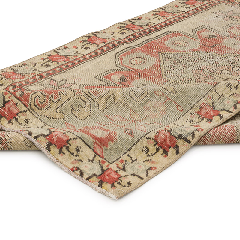 El Dokuma Vintage Halı - 118 cm x 213 cm - K0085797