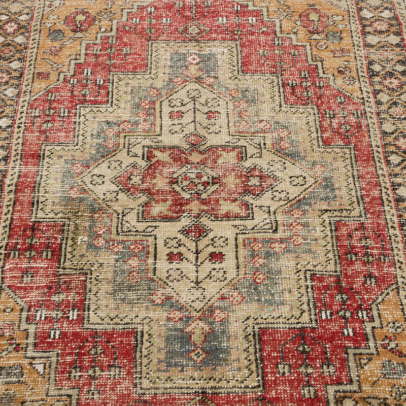 Alfombra Vintage Turca Anudada a Mano - 130 cm x 200 cm - K0085798