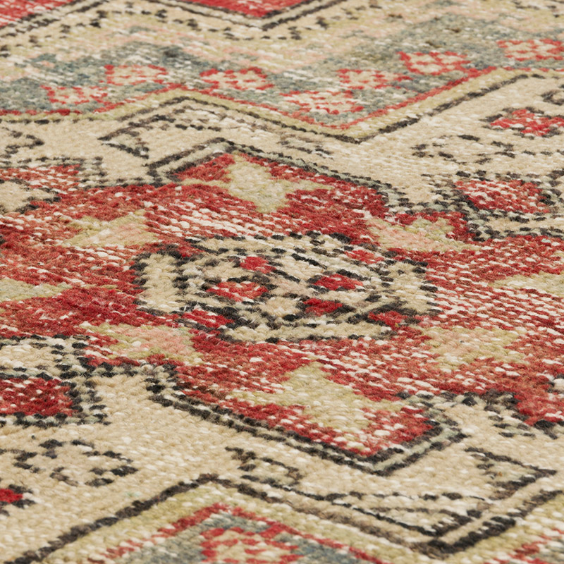 Alfombra Vintage Turca Anudada a Mano - 130 cm x 200 cm - K0085798