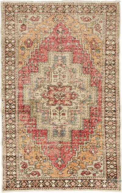 Vintage Turkish Hand-Knotted Rug - 4' 3" x 6' 7" (51" x 79")