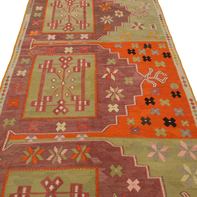 Vintage Artvin Kilim Rug - 4'  x 10' 8" (48" x 128") - K0085801