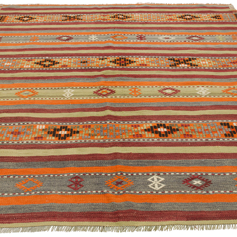 Alfombra Vintage Manisa Kilim - 157 cm x 198 cm - K0085803