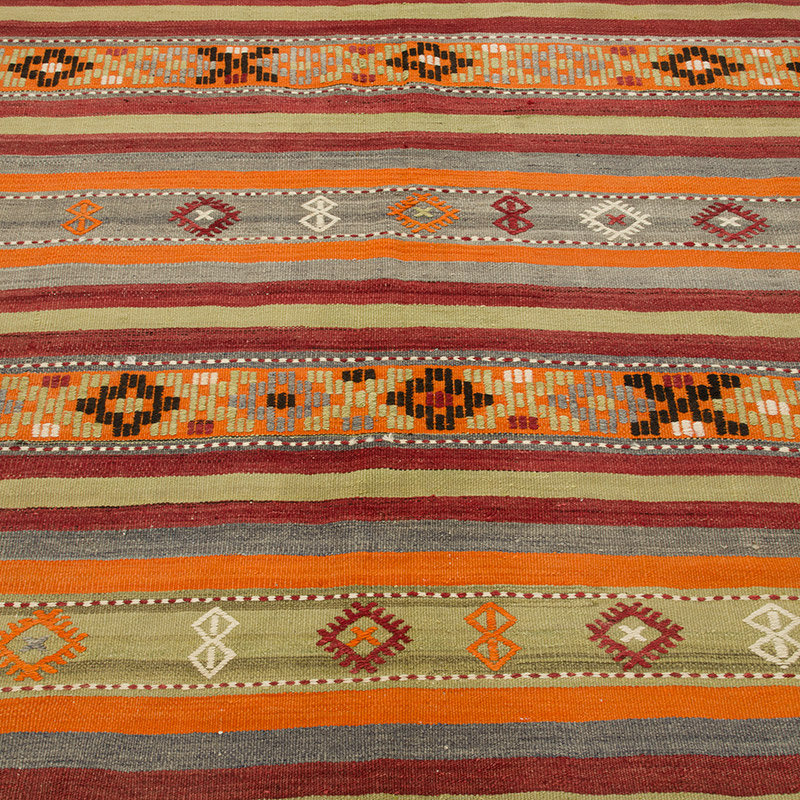 Alfombra Vintage Manisa Kilim - 157 cm x 198 cm - K0085803