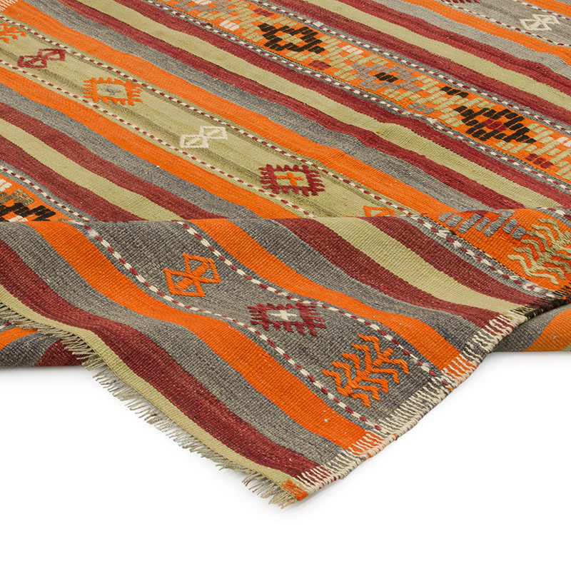 Alfombra Vintage Manisa Kilim - 157 cm x 198 cm - K0085803