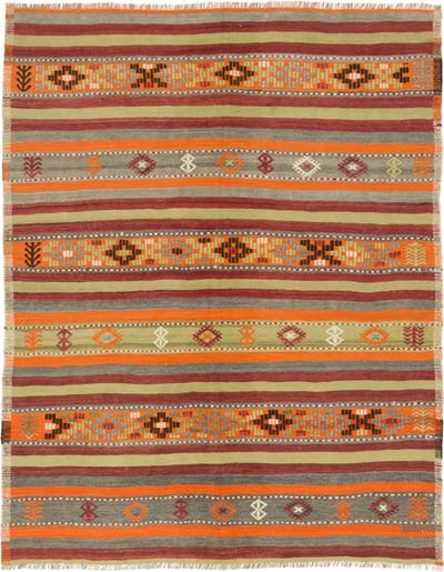 Alfombra Vintage Manisa Kilim - 157 cm x 198 cm