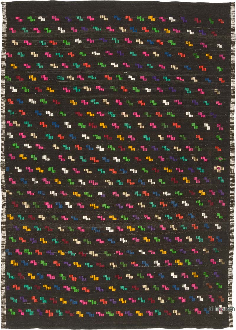 Vintage Anatolian Jijim Rug - 8'  x 11' 3" (96" x 135") - K0085804