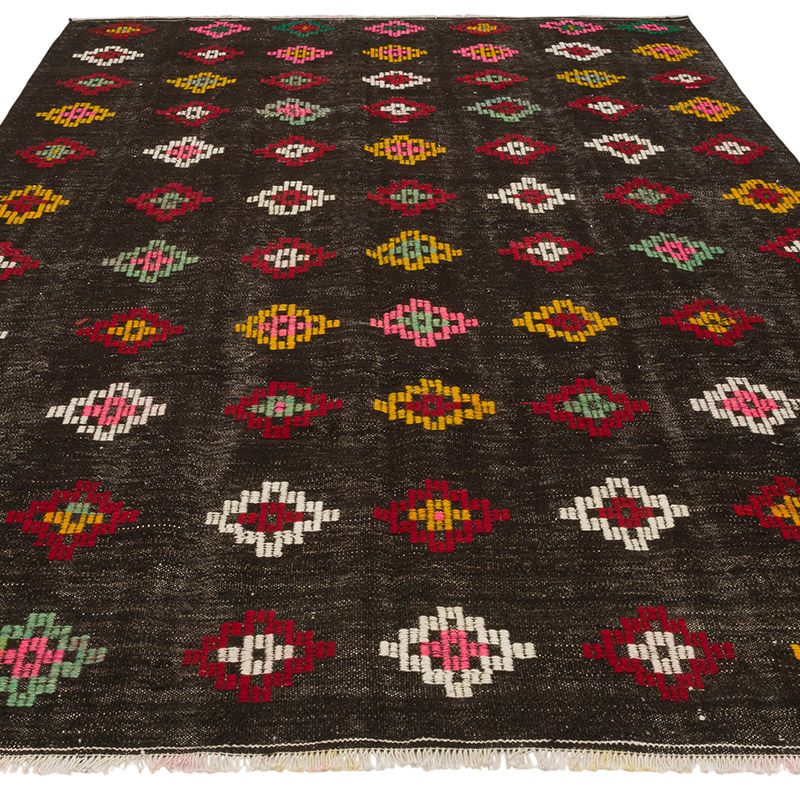 Vintage Anatolian Jijim Rug - 6' 2" x 9' 8" (74" x 116") - K0085805