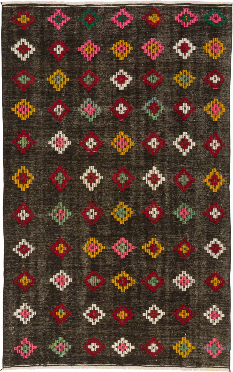 Vintage Anatolian Jijim Rug - 6' 2" x 9' 8" (74" x 116") - K0085805