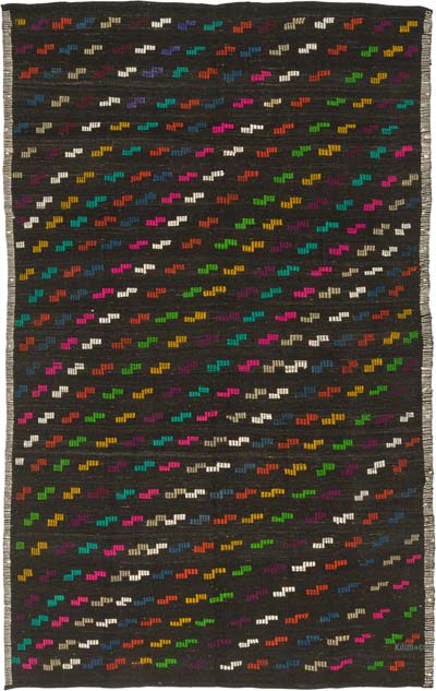 Vintage Anatolian Jijim Rug - 7' 1" x 11' 1" (85" x 133")