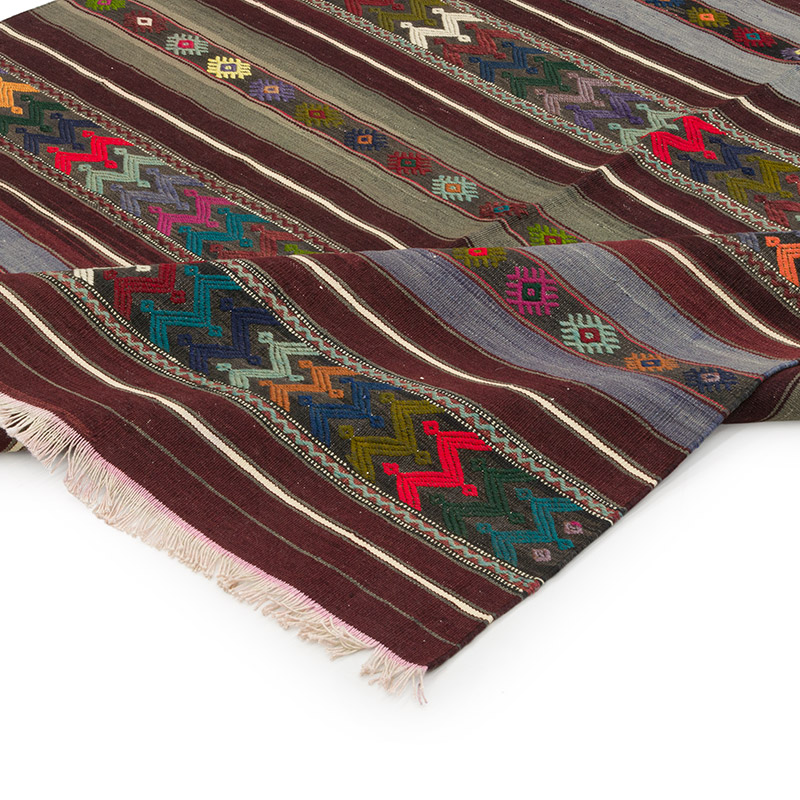 Vintage Balikesir Kilim Rug - 4' 7" x 8'  (55" x 96") - K0085826