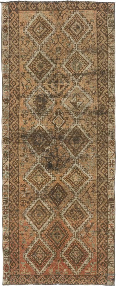 Vintage Turkish Hand-Knotted Rug - 4' 6" x 10' 8" (54" x 128")