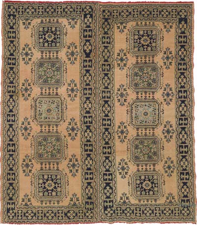 Alfombra Vintage Turca Anudada a Mano - 291 cm x 332 cm