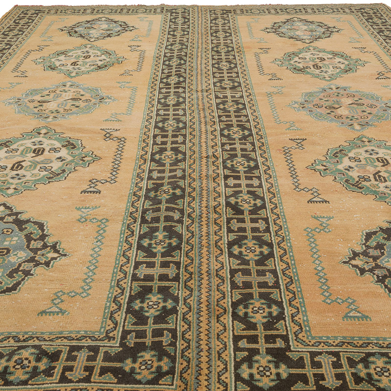 Alfombra Vintage Turca Anudada a Mano - 271 cm x 352 cm - K0085840