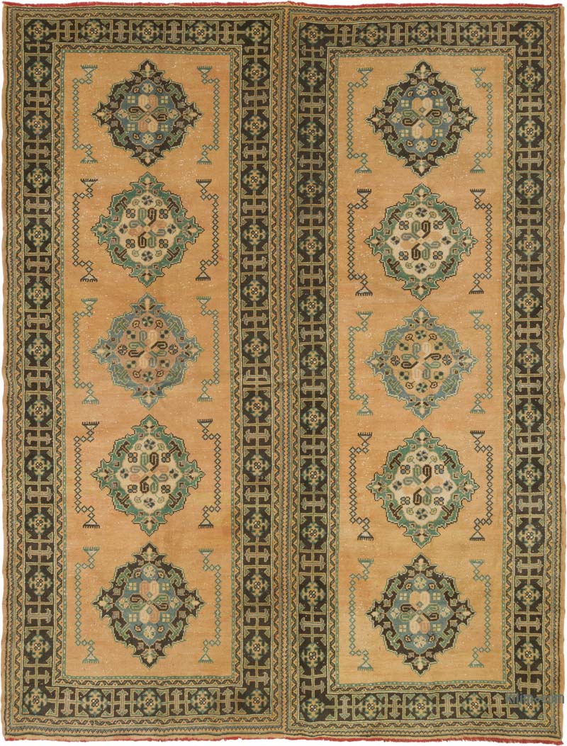 Alfombra Vintage Turca Anudada a Mano - 271 cm x 352 cm - K0085840