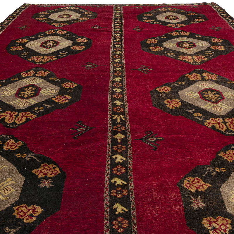 Alfombra Vintage Turca Anudada a Mano - 260 cm x 412 cm - K0085842
