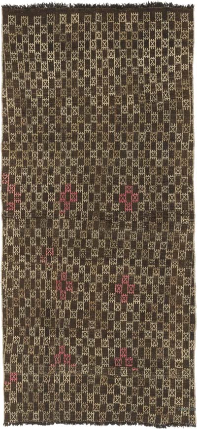 Vintage Anatolian Jijim Rug - 4' 2" x 9' 2" (50" x 110")