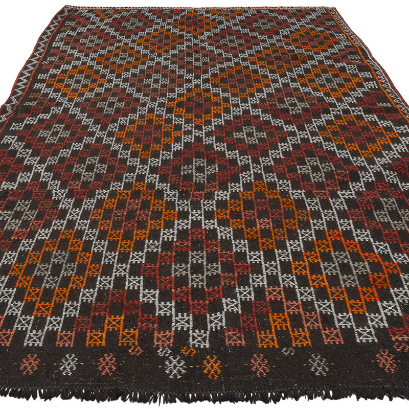 Vintage Anatolian Jijim Rug - 5' 1" x 9' 1" (61" x 109") - K0085871