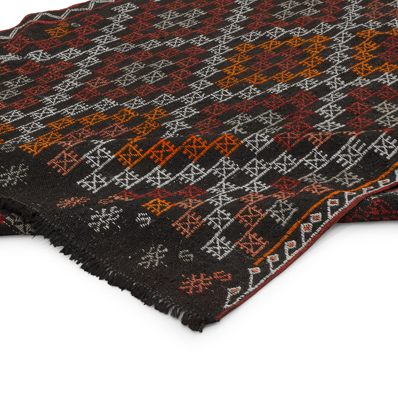 Vintage Anatolian Jijim Rug - 5' 1" x 9' 1" (61" x 109") - K0085871