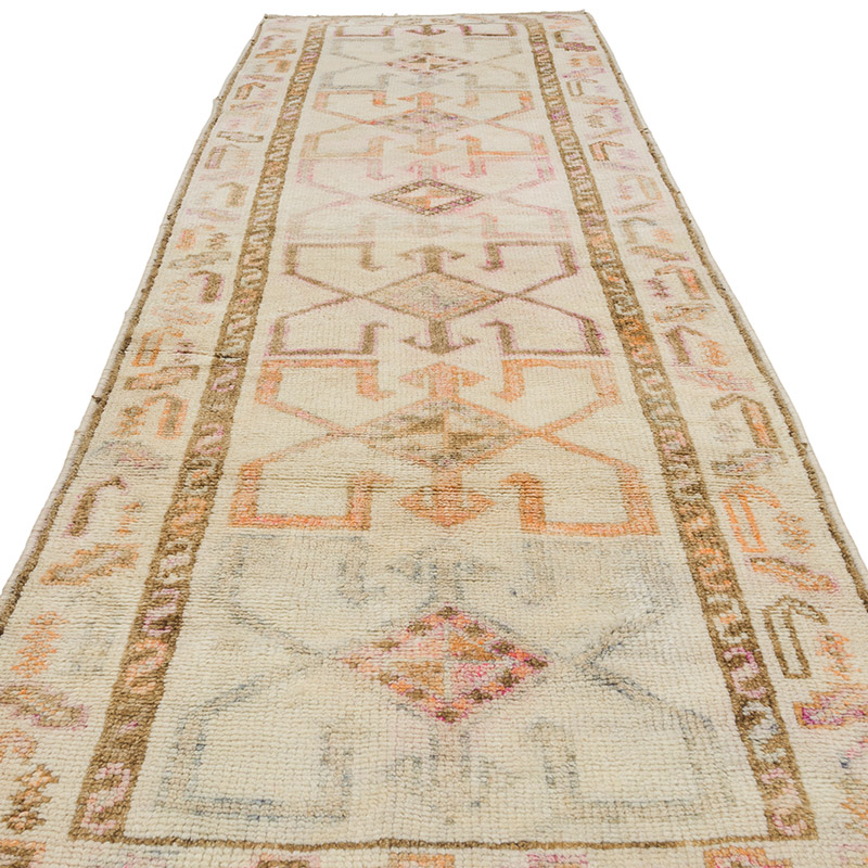 Vintage Tribal Runner Rug - 3' 9" x 11' 11" (45" x 143") - K0085911
