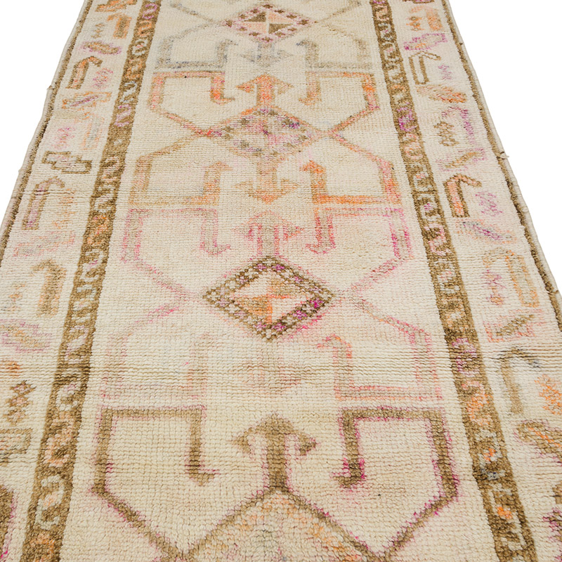 Vintage Tribal Runner Rug - 3' 9" x 11' 11" (45" x 143") - K0085911