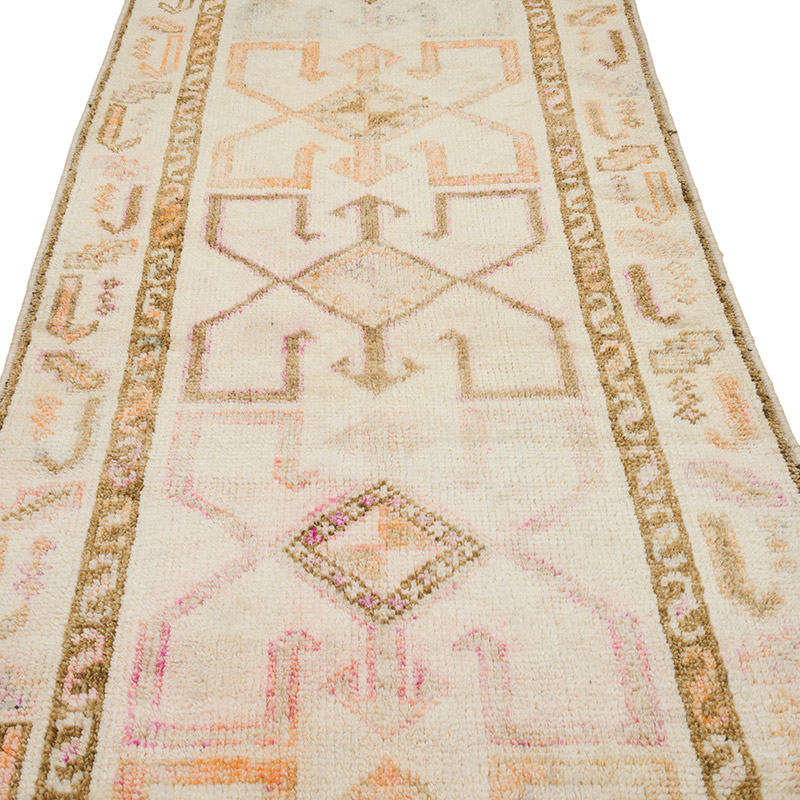 Vintage Tribal Runner Rug - 3' 9" x 11' 11" (45" x 143") - K0085911