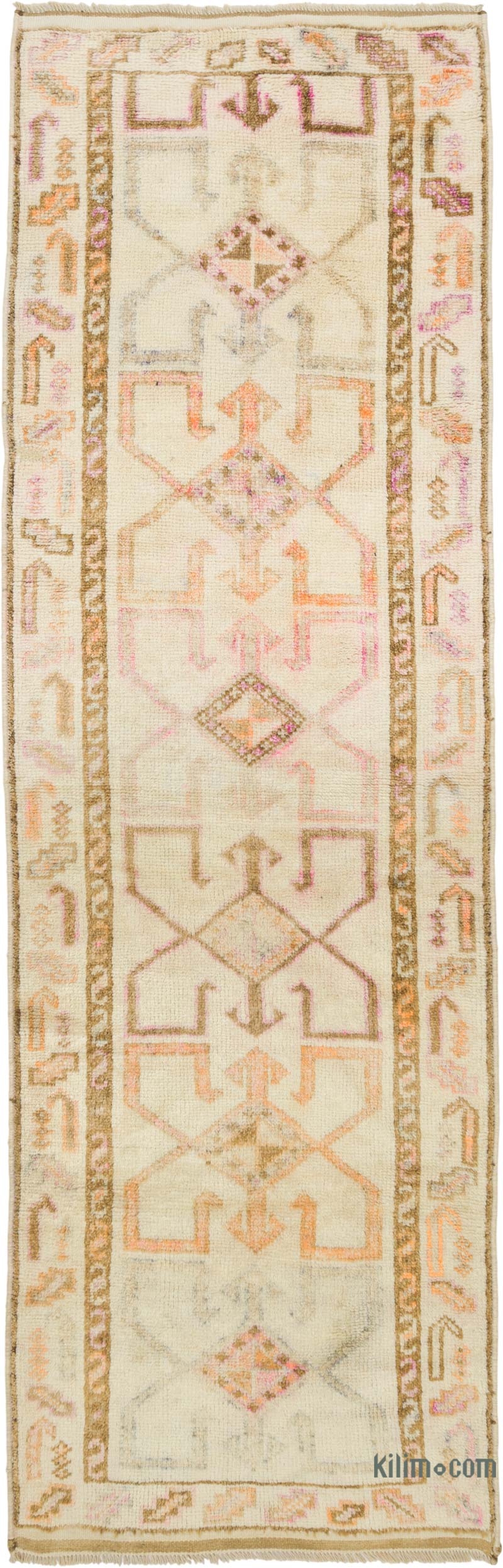 Vintage Tribal Runner Rug - 3' 9" x 11' 11" (45" x 143") - K0085911
