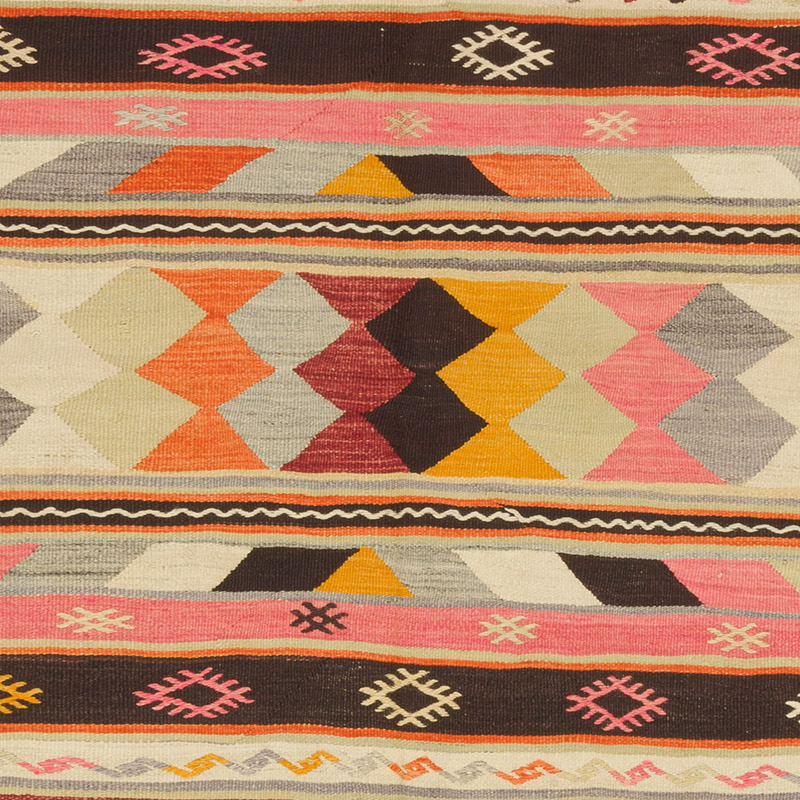 Alfombra Vintage Kilim Turca - 151 cm x 210 cm - K0085915