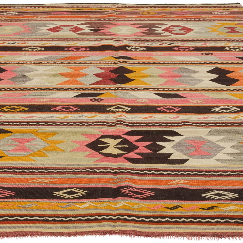 Alfombra Vintage Kilim Turca - 151 cm x 210 cm - K0085915